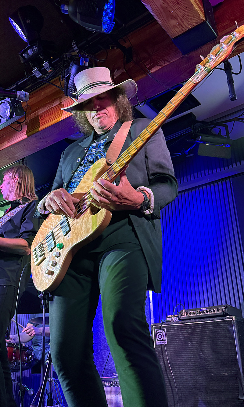 Bass player Jamie Hunting