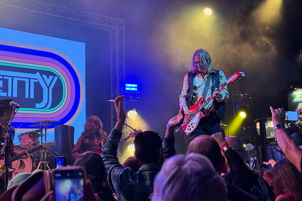 So Petty performing live on stage